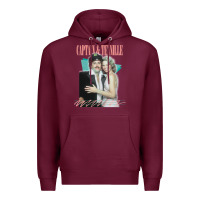 Burgundy Captain Tennille Retro Fan Art Design gift Premium Hoodie - minhPixels
