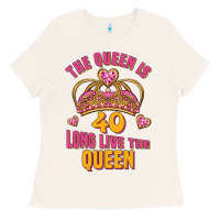 Bone the queen is 40 long live the queen Ladies Tee - Jasminsmagicworld