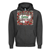 Charcoal Heather Running on Coffee And Christmas Zipper Hoodie - CowhideDigitalArt