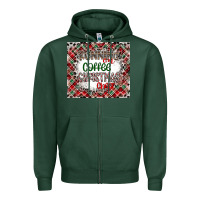 Sports Green Running on Coffee And Christmas Zipper Hoodie - CowhideDigitalArt