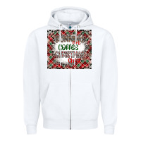 White Running on Coffee And Christmas Zipper Hoodie - CowhideDigitalArt