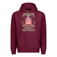 Burgundy combat engineer  , it can not be inherited or purchase Premium Hoodie - minhPixels