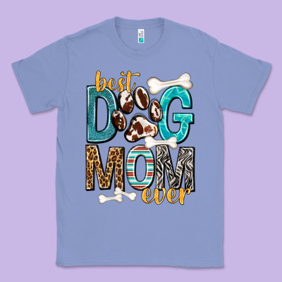 Best Dog Mom Ever Classic Tee Designed By Texasbilliewilder