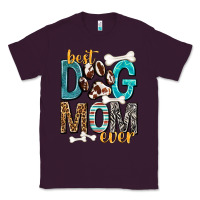 Plum Best Dog Mom Ever Classic Tee - texasbilliewilder