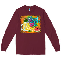 Burgundy sweet summer time Long Sleeve Tee - Jasminsmagicworld