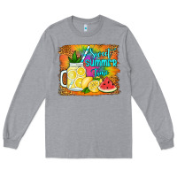 Heather Grey sweet summer time Long Sleeve Tee - Jasminsmagicworld