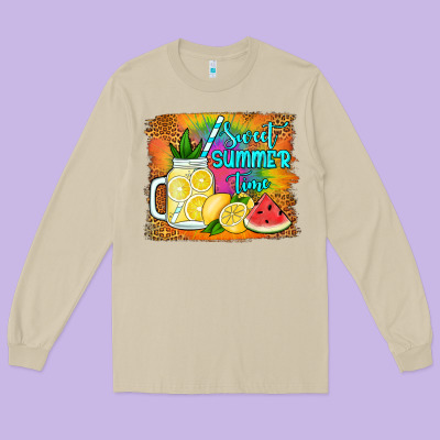 Sweet Summer Time Long Sleeve Tee Designed By Jasminsmagicworld