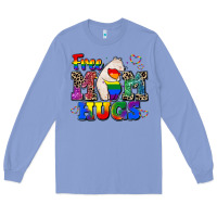 Colony Blue pride free mom hugs Long Sleeve Tee - CowGirlArtShop
