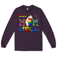 Plum pride free mom hugs Long Sleeve Tee - CowGirlArtShop