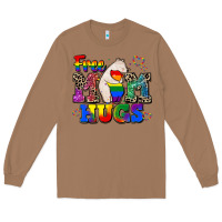 Toasted Coconut pride free mom hugs Long Sleeve Tee - CowGirlArtShop