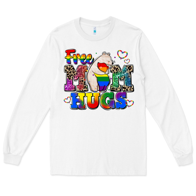 Pride Free Mom Hugs Long Sleeve Tee by CowGirlArtShop | Teevron