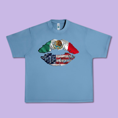 Mexico Usa Lips Urban Heavy Tee Designed By Tumblerdesignbyshophia