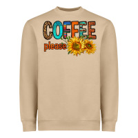 Mushroom coffee please western doodle letters Heavyweight Sweatshirt - FaDigitalArtStudio