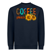 Navy coffee please western doodle letters Heavyweight Sweatshirt - FaDigitalArtStudio
