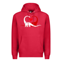 Funny Hearts Love Dinosaur Valentine S Day Gift Boys Girls Premium Hoodie | Teevron
