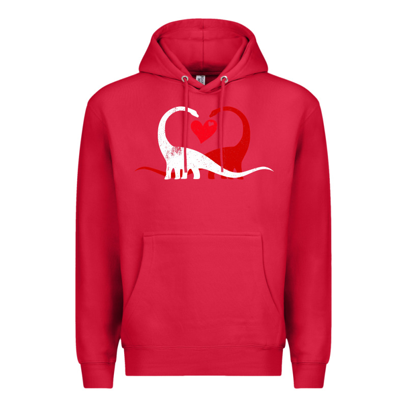 Funny Hearts Love Dinosaur Valentine S Day Gift Boys Girls Premium Hoodie by minhPixels | Teevron