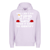 Lilac You Can'T Fix Stupid But The Hats Make It Easy To Identify Premium Hoodie - minhPixels