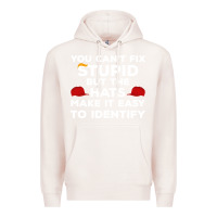 Pale Pink You Can'T Fix Stupid But The Hats Make It Easy To Identify Premium Hoodie - minhPixels