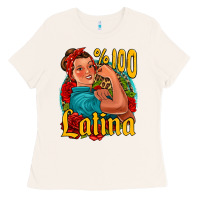 Bone hundred percent latina strong woman Ladies Tee - Jasminsmagicworld