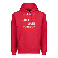 Cardinal this georgia cutie loves her bulldogs fun football Premium Hoodie - minhPixels