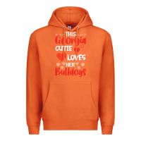 Carrot this georgia cutie loves her bulldogs fun football Premium Hoodie - minhPixels