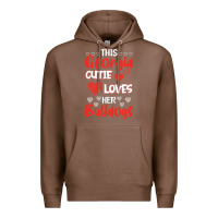 Chestnut this georgia cutie loves her bulldogs fun football Premium Hoodie - minhPixels