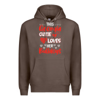 Coffee this georgia cutie loves her bulldogs fun football Premium Hoodie - minhPixels