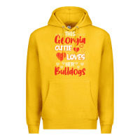 Lemon this georgia cutie loves her bulldogs fun football Premium Hoodie - minhPixels