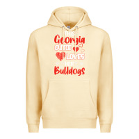 Pina Colada this georgia cutie loves her bulldogs fun football Premium Hoodie - minhPixels