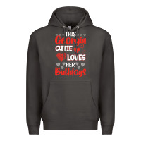 Smoke this georgia cutie loves her bulldogs fun football Premium Hoodie - minhPixels