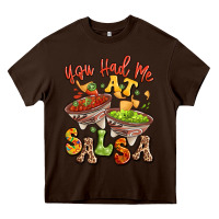 Chocolate Brown you had me at salsa Heavy Core Tee - LillyAllenDesigns