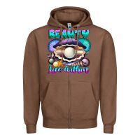 Chestnut Beauty Lies Within Zipper Hoodie - CowhideDigitalArt