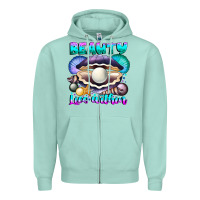 Seafoam Beauty Lies Within Zipper Hoodie - CowhideDigitalArt