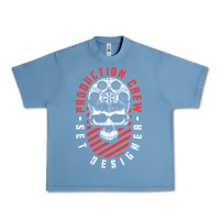 Pebble Blue Production Crew Set Designer Movie Film Halloween Skull Urban Heavy Tee - minhPixels