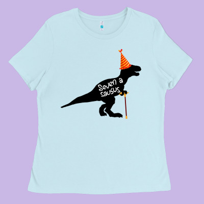 Seven A Saurus Ladies Tee Designed By Bettercallsaul