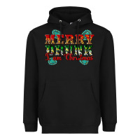 Black Merry Drink I Am Christmas Heavyweight Hoodie - Artiststas