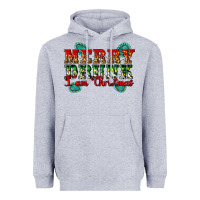 Heather Grey Merry Drink I Am Christmas Heavyweight Hoodie - Artiststas