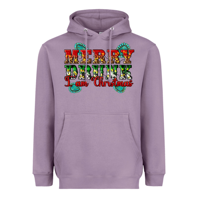 Merry Drink I Am Christmas Heavyweight Hoodie by Artiststas | Teevron