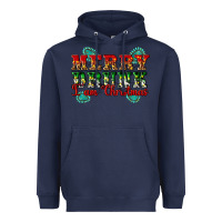 Navy Merry Drink I Am Christmas Heavyweight Hoodie - Artiststas