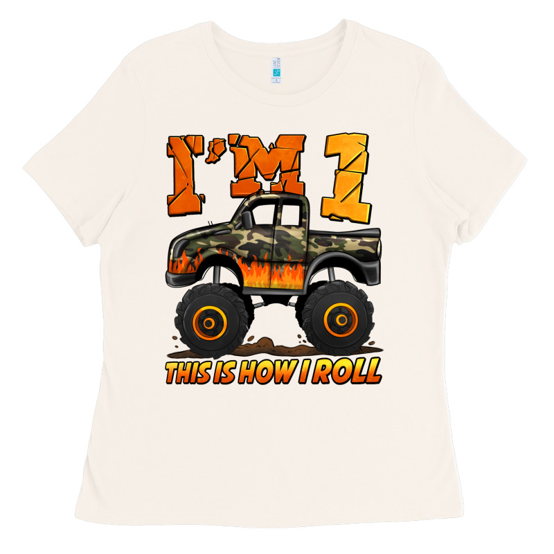 I'm One This Is How I Roll Monster Truck Birthday Ladies Tee by Jasminsmagicworld | Teevron