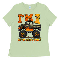Matcha i'm one this is how i roll monster truck birthday Ladies Tee - Jasminsmagicworld