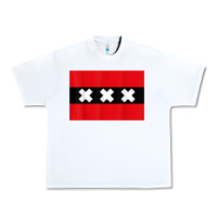 White amsterdam flag souvenir heritage travel gift t shirt Urban Heavy Tee - minhPixels
