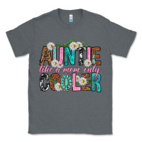 Charcoal Heather Auntie Like a Mom Only Cooler Classic Tee - texasbilliewilder