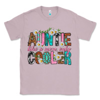 Lilac Auntie Like a Mom Only Cooler Classic Tee - texasbilliewilder