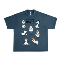 Midnight Navy Frozen 2 Olaf My Signature Moves Urban Heavy Tee - minhPixels