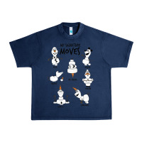 Navy Frozen 2 Olaf My Signature Moves Urban Heavy Tee - minhPixels