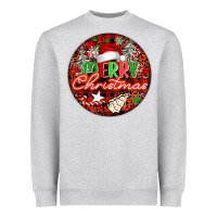 Heather Grey Merry christmas Heavyweight Sweatshirt - FaDigitalArtStudio
