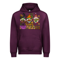 Mauve Wine happy hallothanksmas gnomes Urban Hoodie - AdoDesignShop