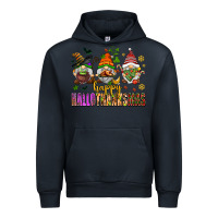 Navy happy hallothanksmas gnomes Urban Hoodie - AdoDesignShop