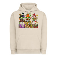 Pigment French Oak happy hallothanksmas gnomes Urban Hoodie - AdoDesignShop